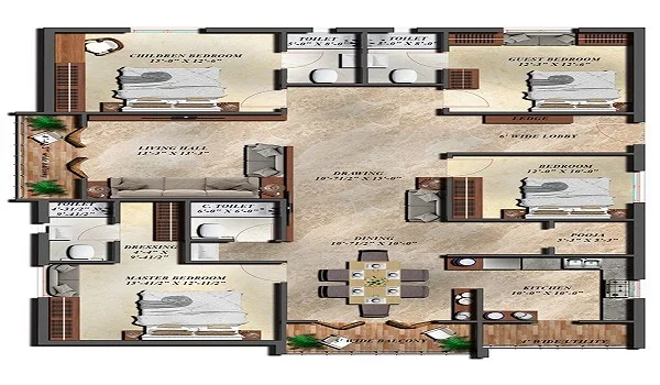 Brigade Insignia 4 BHK Floor Plan