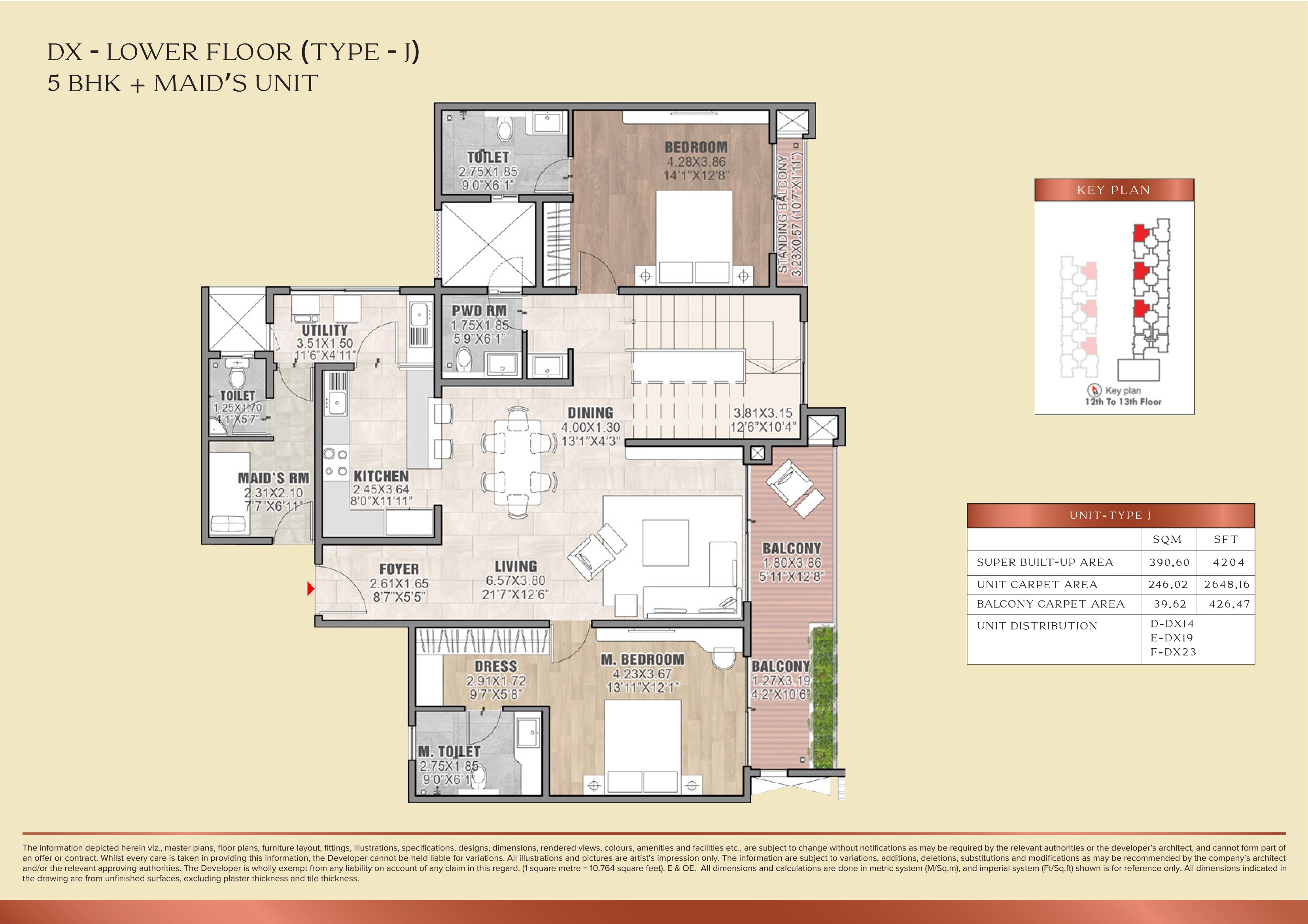 Brigade Insignia 5 BHK Floor Plan